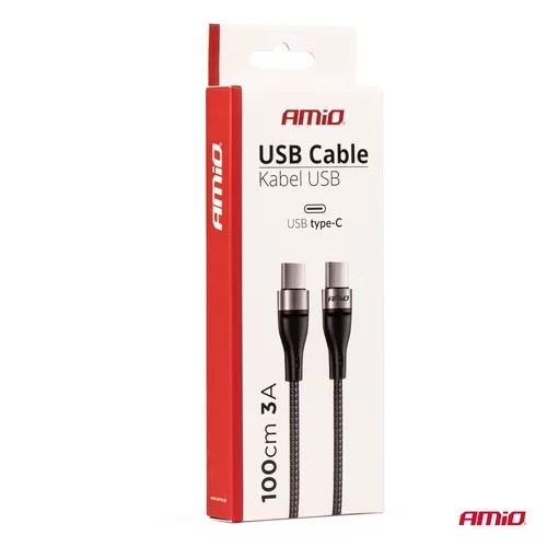 Kábel USB-C+USB-C 100cm FullLINK UC-16 AMIO - obr. 5