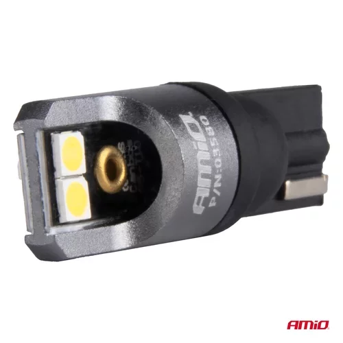 LED žiarovky FULL CANBUS PRO T10 W5W 4x3030 SMD biele 12V 24V AMIO-03580 - obr. 2