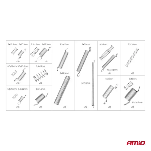 Sada pružín - 200ks AMIO - obr. 3