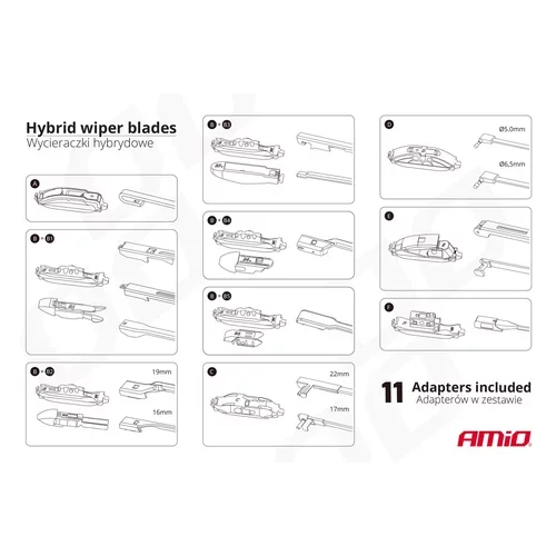 Stierač Hybrid multiconnect 23