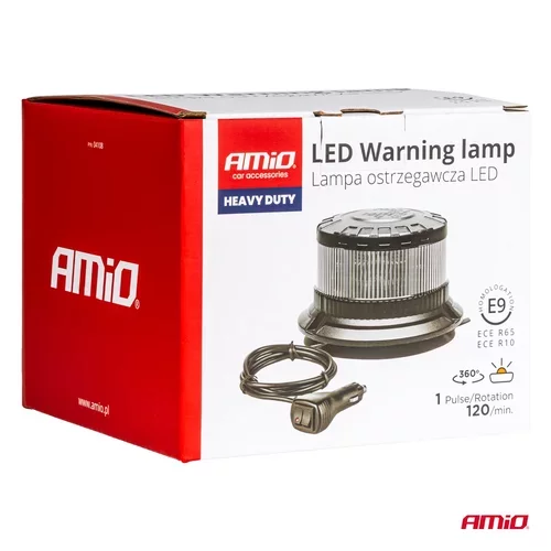 Výstražný LED maják W28M 12V 24V AMIO-04108 - obr. 6