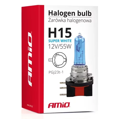 Halogénová žiarovka H15 12V 55W Super White AMIO - obr. 6