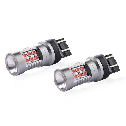 LED žiarovky CANBUS 24SMD 3030 1157 T20 7443 21/5W Červená 12V/24V AMIO - obr. 1