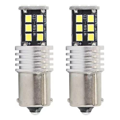 LED žiarovky CANBUS 2835 15SMD 1156 BA15S P21W R10W R5W White 12V/24V AMIO