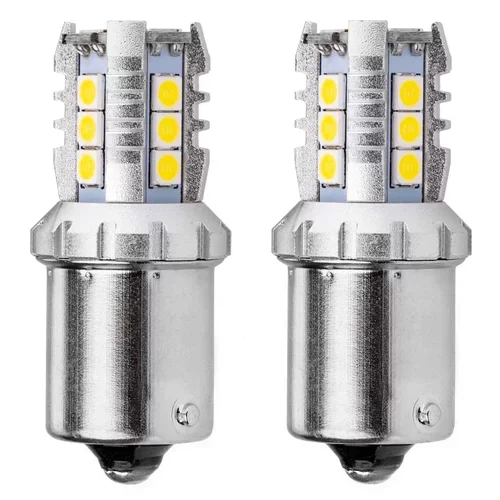 LED žiarovky CANBUS 3030 16SMD 1156 BA15S P21W R10W R5W White 12V/24V AMIO