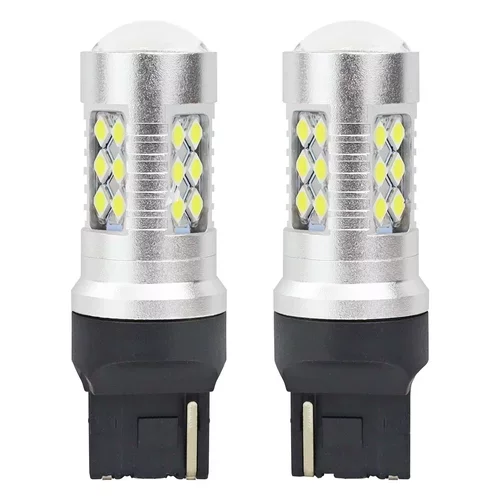 LED žiarovky CANBUS 3030 24SMD T20 7440 W21W White 12V/24V AMIO