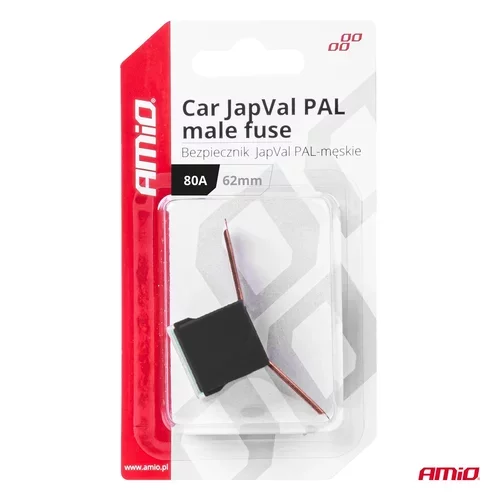 Poistky JAPVAL PAL samec 62mm 80A AMIO-03432 - obr. 2