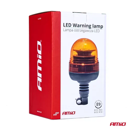 Výstražný LED maják WAR09P, ECE R10 R65 39LED 12/24V IP56 /AMiO/ - obr. 5