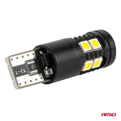 LED žiarovky CANBUS T10 W5W 13SMD 3030 White 12V/24V AMIO-04259 - obr. 2