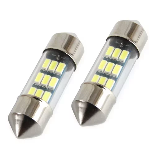 LED žiarovky STANDARD 3014 9SMD Festoon C5W C10W C3W 31mm White 12V AMIO - obr. 1