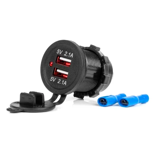 Nabíjačka 2x USB 12/24V MOD-04 AMIO