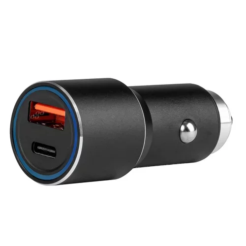 Hliníková nabíjačka do auta PCH PRO-08 USB-C+USB 38W 12/24V AMIO