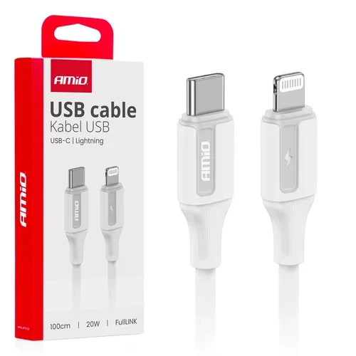 Kábel 'USB-C na Lightning 20W 100cm FullLINK AMIO-03922