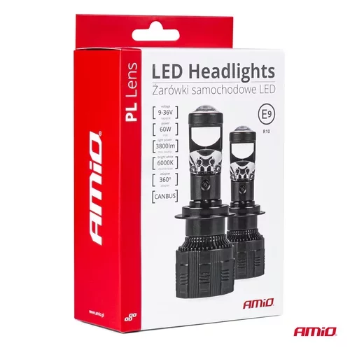 LED žiarovky hlavného svietenia H4/H19 PL Lens séria AMiO-03667 - obr. 6