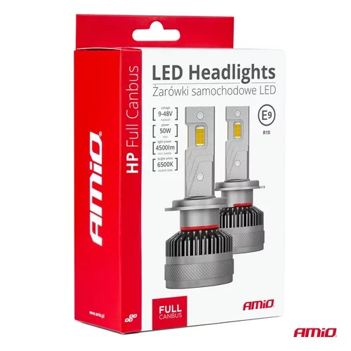 LED žiarovky hlavného svietenia H8/H9/H11/H16 HP séria Full Canbus AMiO-03677 - obr. 8