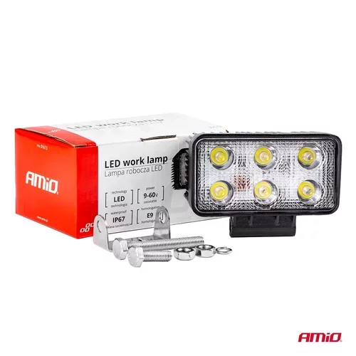 Pracovné LED svetlo AWL02 6 LED FLAT 9-60V /AMiO/ - obr. 8