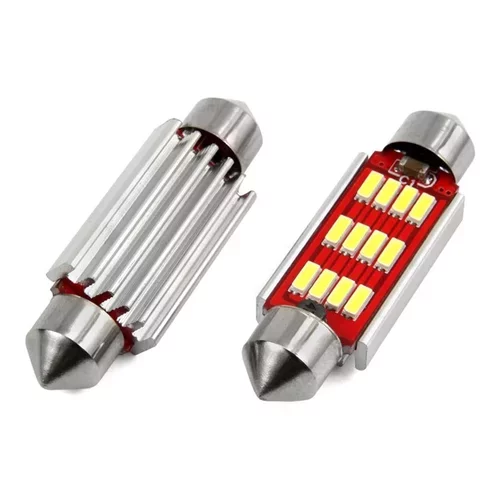 LED žiarovky CANBUS 4014 12SMD Festoon C5W C10W C3W 41mm White 12V/24V AMIO - obr. 1