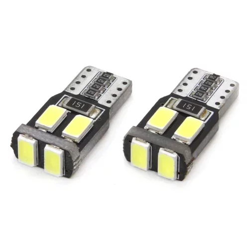 LED žiarovky CANBUS 6SMD-2 5730 T10 (W5W) White /AMiO/ - obr. 3