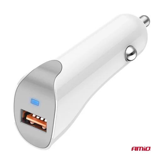 Nabíjačka do auta USB-A 2.1A 12/24V AMiO-03873 - obr. 2