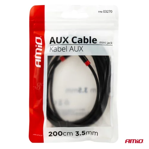 AUX kábel jack-jack 3,5 mm 200 cm AMIO - obr. 4