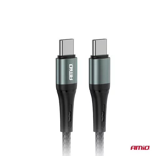 Kábel 'USB-C na USB-C 60W 100cm FullLINK AMIO-03914 - obr. 1