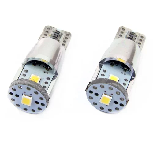 LED žiarovky CANBUS 3SMD 2835 T10e (W5W) ALU White 12V/24V AMIO - obr. 3