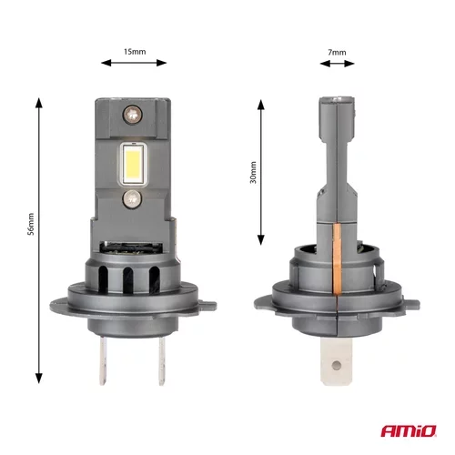 LED žiarovky X4-series AVIATOR H7/H18 6500K max 44W AMIO-03764 - obr. 7