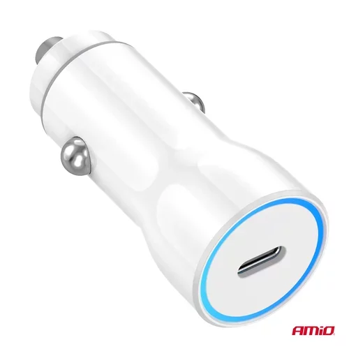 Nabíjačka do auta USB-C 20W 12/24V AMiO-03880 - obr. 4