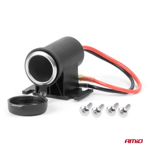 Hermetická zásuvka zapaľovača 12/24V AMiO-04129 - obr. 2