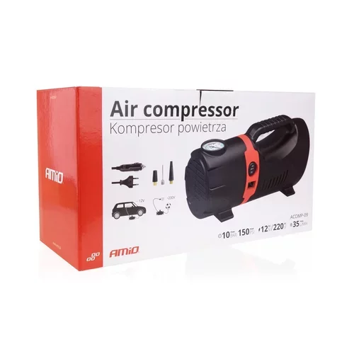 Kompresor do auta 12V / 230V Acomp-09 AMIO - obr. 3