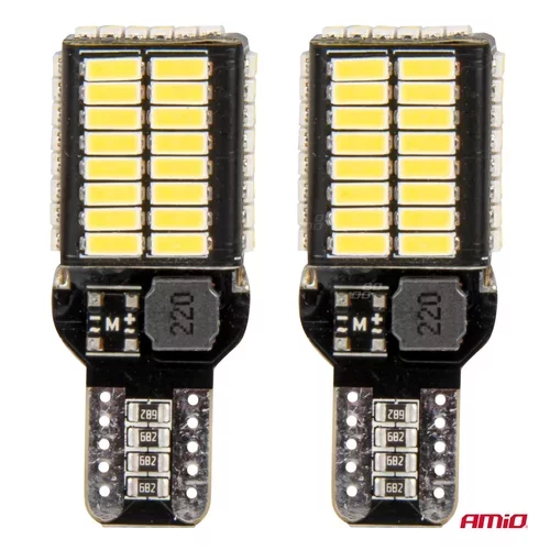 LED žiarovky CANBUS PRO series T15e W16W 54x4014 SMD White 12V/24V AMIO-03724 - obr. 1