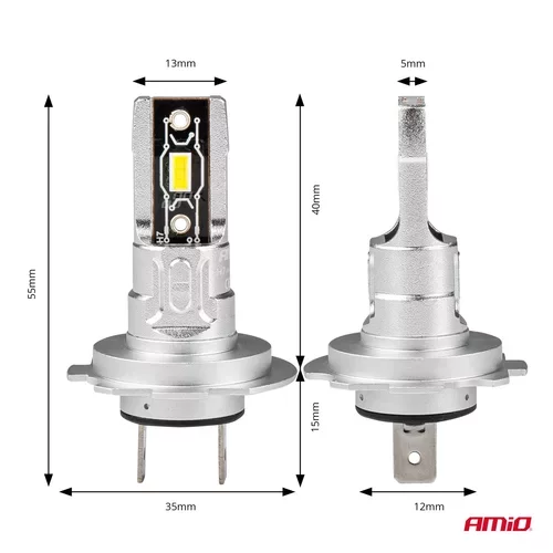 LED žiarovky hlavného svietenia H7/H18 H-mini Series AMiO - obr. 3