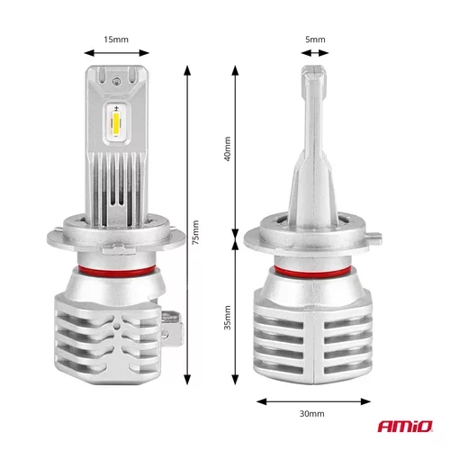 LED žiarovky hlavného svietenia H7/H18 X1 Series AMiO - obr. 4