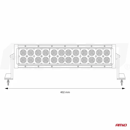 Panelové pracovné svetlo 24LED COMBO- AWL23 /AMIO/ - obr. 15