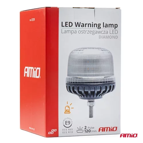 Výstražný maják W25sb na skrutke R65 R10 24LED 12/24V IP66 AMIO - obr. 5