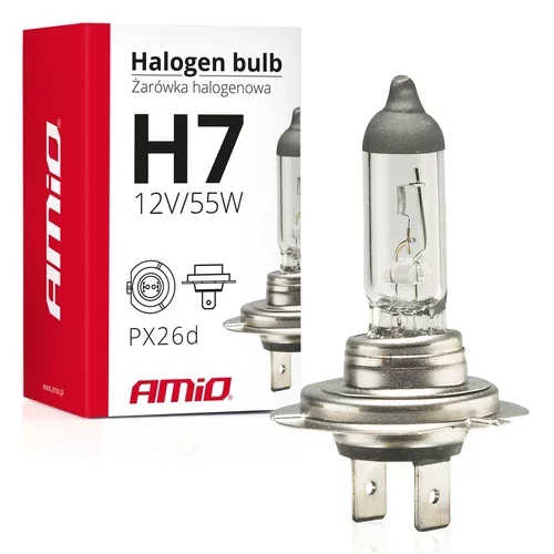 Halogénová žiarovka H7 12V 55W UV filter (E8) AMIO