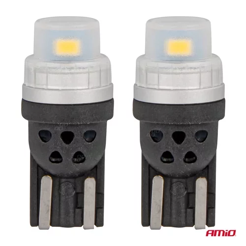 LED žiarovky 360 Pure Light Series STANDARD T10 W5W 2x3020 SMD White 12V/24V AMIO-03726 - obr. 1