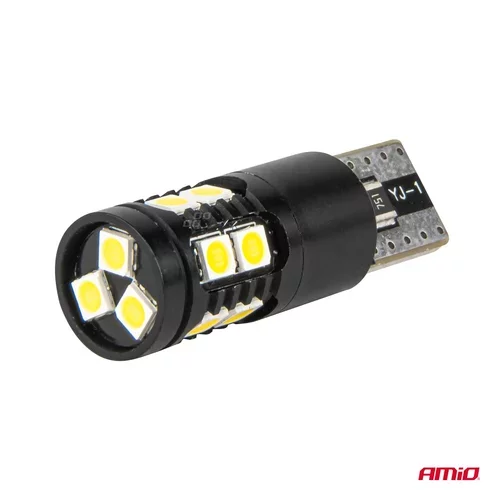 LED žiarovky CANBUS T10 W5W 13SMD 3030 White 12V/24V AMIO-04259 - obr. 3