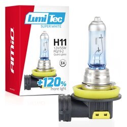 Halogénová žiarovka H11 12V 55W LumiTec SuperWhite +120% AMIO