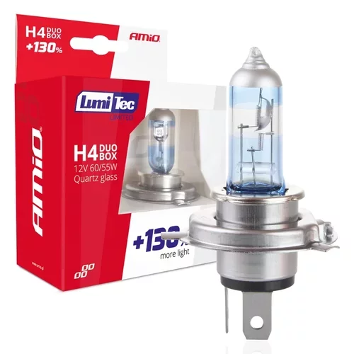 Halogénová žiarovka blister (2ks) H4 12V 60/55W sada LumiTec LIMITED +130% AMIO