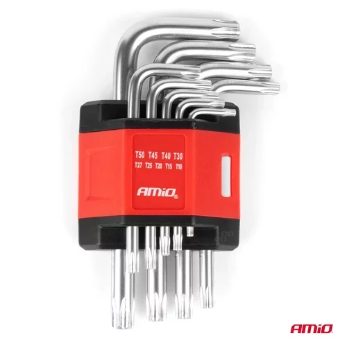 Kľúče TORX krátke 125mm 9 ks TKS AMIO - obr. 1