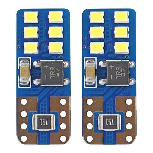 LED žiarovky CANBUS 12SMD UltraBright 2016 T10e (W5W) White 12V/24V AMIO