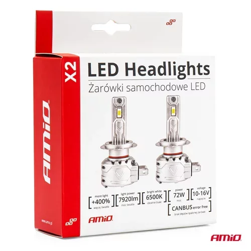 LED žiarovky hlavného svietenia H3 X2 Series /AMiO/ - obr. 3