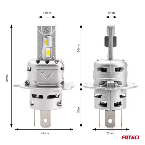 LED žiarovky hlavného svietenia H4/H19 X2 Series AMiO - obr. 2