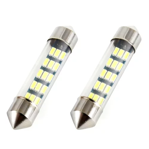 LED žiarovky STANDARD 3014 15SMD Festoon C5W C10W C3W 39mm White 12V AMIO - obr. 1