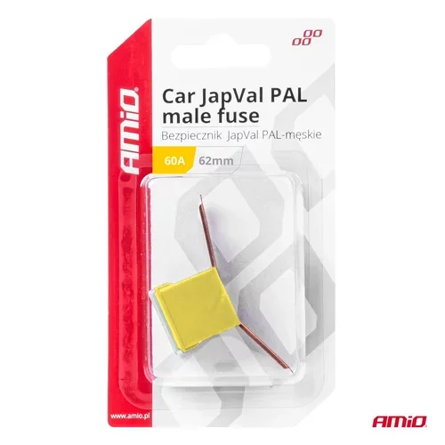 Poistky JAPVAL PAL samec 62mm 60A AMIO-03430 - obr. 2