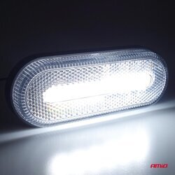 Svetlo obrysové biele – oválne LED - OM-01-W AMIO - obr. 4