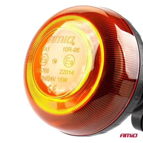 Výstražný maják W21p na tyč R65 R10 18LED 12/24V IP56 AMIO - obr. 1