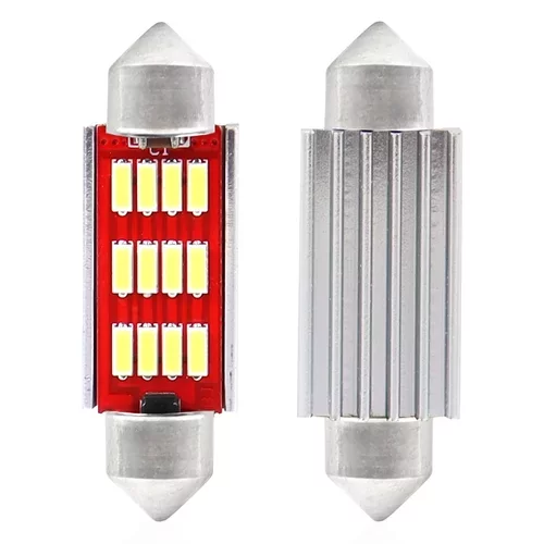 LED žiarovky CANBUS 4014 12SMD Festoon C5W C10W C3W 41mm White 12V/24V AMIO