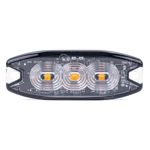 Výstražné osvetlenie oranžové 3x3W LED R65 R10 12/24V IP67 AMIO